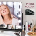 thumbnail image 3 of Lockable Jewelry Cabinet: With LED Light, Full-Length Mirror for Bedroom, Dressing Room, White, 3 of 6