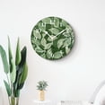 thumbnail image 4 of 14 Inch Wall Clock Battery Operated Silent Clock Decorative for Office, Kitchen, Outdoor, Living Room，Spring Summer Nature Tropical Plants Adorable, 4 of 4