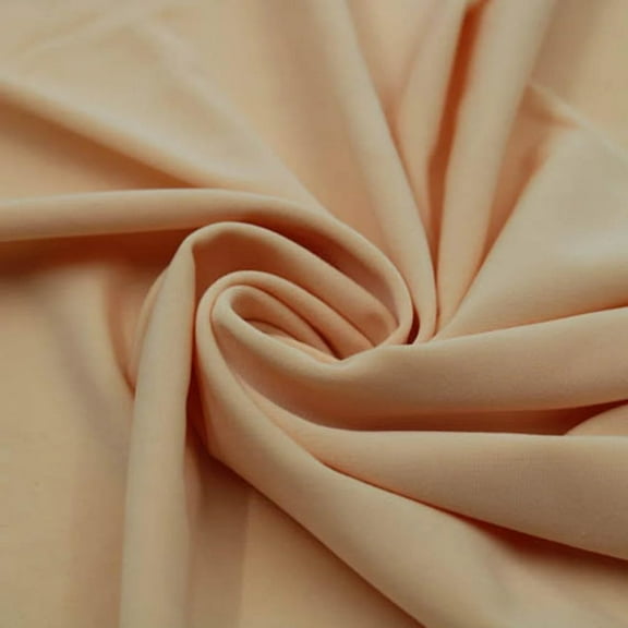 Texco Inc Solid 4-Way Stretch Venezia Polyester Spandex Apparel Blush 1 Yard