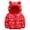 Red, variant on Toddler Girl Puffer Jacket Bear Ears Hooded Padded Outerwear Long Sleeved Down Coat Kids Winter Warm Clothes