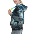 thumbnail image 3 of Yiaed Forest Meditating Goat Print Womens Casual Hoodies Crew Neck Long Sleeve Sweatshirts With Pocket Pullover Tops Women's Hooded Sweatshirt-Large, 3 of 5