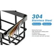 thumbnail image 5 of Kiwi Wellness Stainless Steel Shower Caddy, 5 Shelves, Kitchen Organizer, No Drilling with Strong Adhesive Mount, Rustproof, Black., 5 of 11