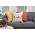 thumbnail image 5 of Rizzy Home Holiday "Thankful" Poly Filled Decorative Throw Pillow, 20" x 20", Natural, 5 of 5