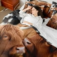 thumbnail image 5 of Castle Fairy Teens Highland Bull 7 Pieces Bedding Comforter Set,Rustic Animal Full Bedding Set Lightweight,Cow Print Fitted Sheet Flat Sheet,Ultra Soft Home Decor, 5 of 9