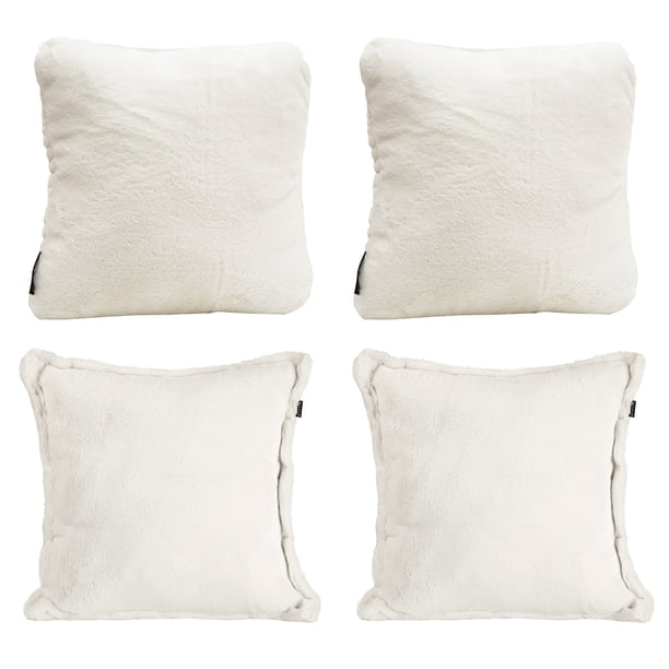 Set de 4 Cojines Decorativos (2 Cuadrados + 2 Cuadrados Grandes) Tail Hueso