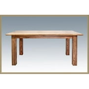 Montana Woodworks  Homestead Collection Dining Table 4 Post Stained and Lacquered
