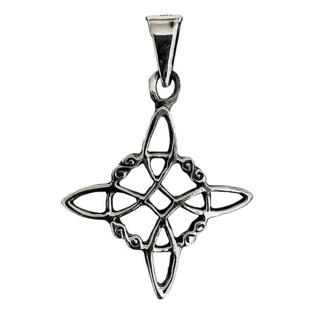 JOYARIS Dije Nudo De Bruja Celta Pavonado Grande Plata Ley 925 DM-0000292