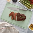 thumbnail image 3 of KitchenAid 12x18 Poly Cutting Board, Perimeter Trench, Non Slip Edges, Dishwasher Safe Pistachio, 3 of 7