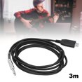 thumbnail image 4 of USB To 6.35mm Electric Guitar Audio Cable Plug Play Audio Adapter Connector Cord Compatible With   Recording Software, 4 of 8