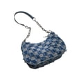 thumbnail image 2 of Willtoo Quilted Denim Shoulder Bag for Women Star Pattern Clutch Hobo Bag Small Tote Handbag with Zipper Closure, 2 of 4