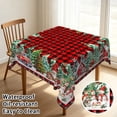 thumbnail image 2 of Tchckioa Christmas Red Grid Tablecloth for Restaurant Decor,52x52 Inch Square Stain Proof Table Cloth Cover, 2 of 7