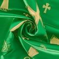 thumbnail image 2 of Metallic Clerical Church Cross Brocade Fabric 58/60" Wide Sold By The Yard Many Colors (Kelly Green / Gold) (5 Yard), 2 of 3