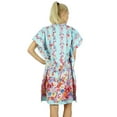 thumbnail image 4 of Bimba Women Bohemian Printed Kaftan Dress Cotton Short Tunic Beach Caftan, 4 of 5