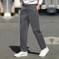 thumbnail image 5 of BRGZLK Men's Suit Long Pants Elastic Loose Wide Leg Work Clothes Long Pants Classic Version Flat Head Golf Pants Formal Business Wear Casual Pants Professional Modern Version, 5 of 7