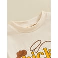 thumbnail image 6 of CIYCuIT Baby Girls Summer Cute Romper Short Sleeve Letter Print Jumpsuit Newborn Infant Crew Neck T-shirt Bodysuit for Casual Daily 3M 6M 12M 18M, 6 of 8