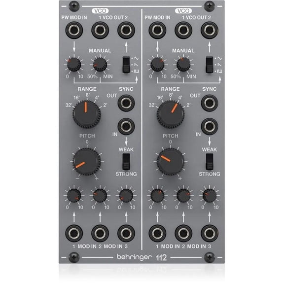 Behringer 112 Legendary Analog Dual VCO Module for Eurorack