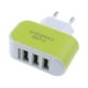 thumbnail image 1 of Adaptador de corriente con enchufe europeo, triple cargador de pared USB 3.1A compatible con cargador de teléfono de viaje, 1 of 1