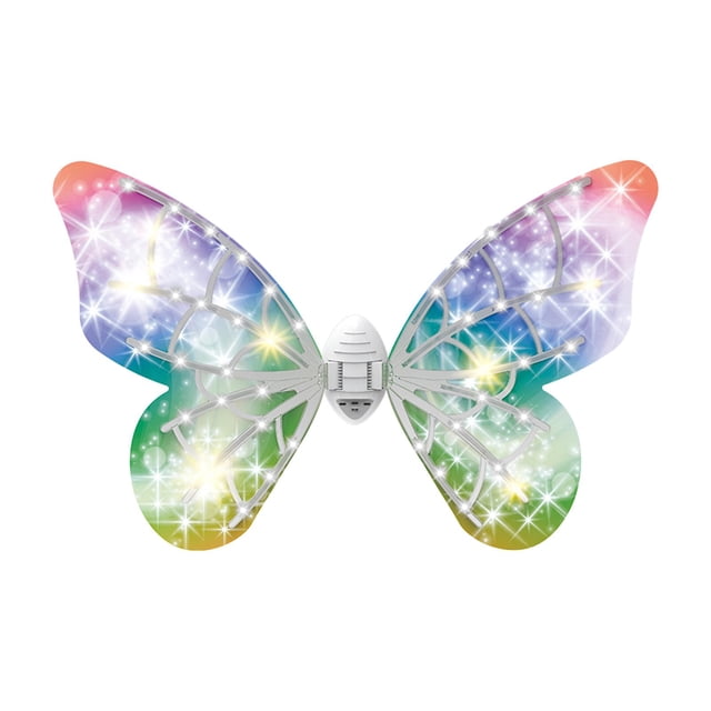 Ala de hada con luces LED, disfraz, disfraz, accesorio, disfraz de ángel para niña, para fiesta de cumpleaños, día del niño, regalo único para niña