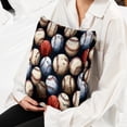 thumbnail image 6 of Baseball Set of 2 Velvet Throw Pillow Covers with Unique Patterns in 16x16, 18x18, and 20x20 Inches for Various Occasions - Throw Pillow Inserts Included, 6 of 6