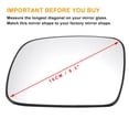 thumbnail image 3 of Reemplazo de vidrio de espejo retrovisor calefaccionado blanco del lado del conductor izquierdo de Unique Bargains, adecuado para Peugeot 307 2001-2009, 3 of 6