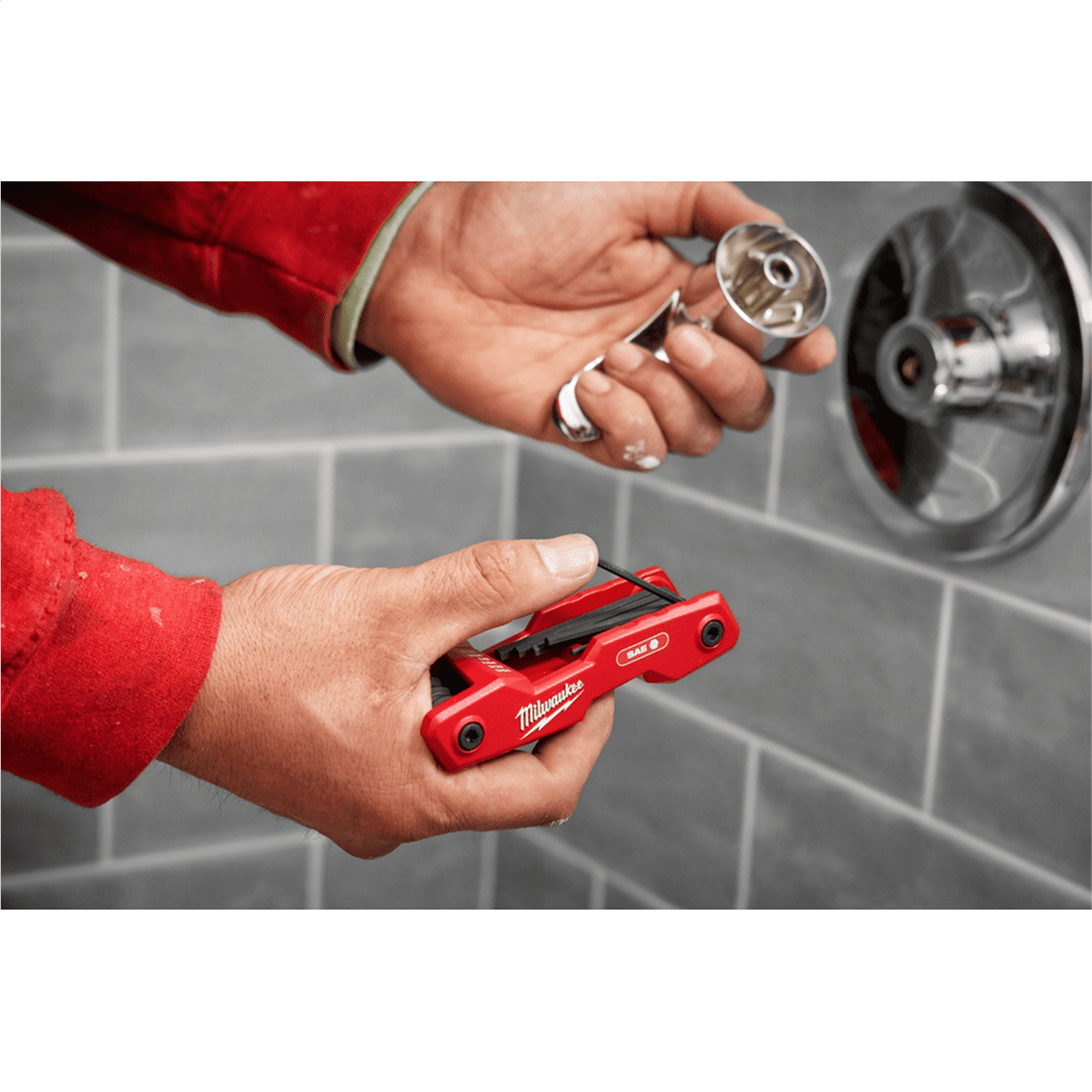 Milwaukee Tool 2PC 17-Key Folding Hex Key Sets - SAE/Metric