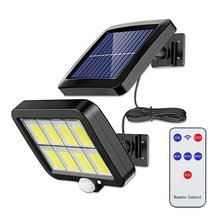 

Kotyreds Solar Powered Wall Lamp COB LED 3 Working Modes Waterproof Motion Sensor Aisle Porch Garden Driveway Security Lighting