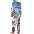 thumbnail image 3 of Super Kitties Unisex Onesie Pajamas Zipper Jumpsuit Hooded One Piece Sleepwear for Family Mens Womens, 3 of 8