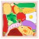 thumbnail image 1 of Wooden Vegetable Jigsaw Puzzle Toy Children Kids Toddler Educational Early Learning Gift, 1 of 4