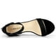 thumbnail image 5 of Sandalias De Tacón Bajo Con Correa De Tobillo Para Mujer Negro 37, 5 of 7
