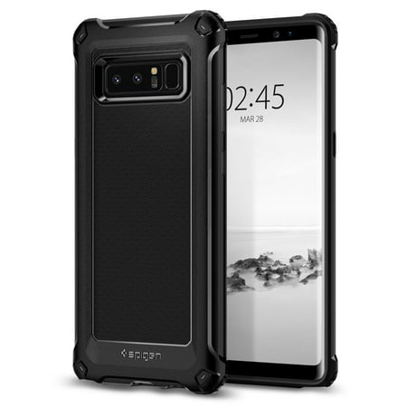 Spigen Rugged Armor Extra Galaxy Note P Case with Resilient Shock Absorption and Carbon Fiber Design for Galaxy Note P (2017) - Black