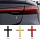 thumbnail image 3 of Metal Jesus Christ Cross Badge Stickers, 3D Three-Dimensional Metal Car Sticker, 3 of 5