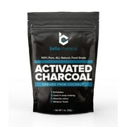 Organic Coconut Activated Charcoal Powder - Food Grade, Kosher - Teeth Whitening, Facial Scrub, Soap Making (1 ounce)