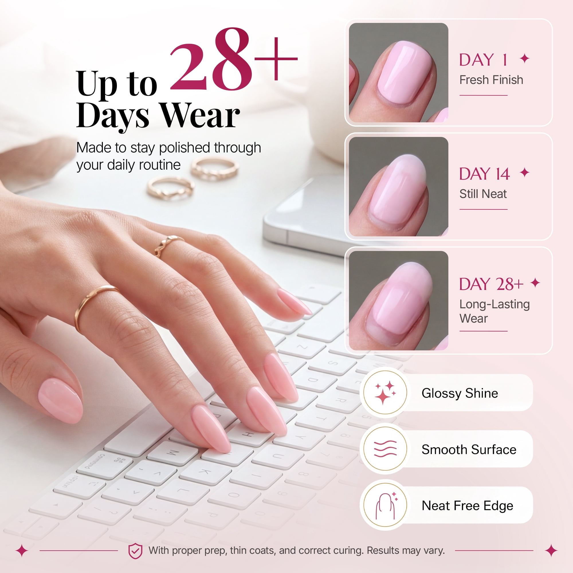 Morovan 10-Color Gel Nail Polish Set,Milky White Nude Pink Sheer with Base Coat,Top Coat & Matte Top Coat,Gift Set for Women