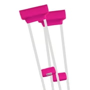 Crutcheze Original Underarm Crutch Pads & Hand Grip Covers – Premium, Sweat-Resistant, Washable Comfort Set – Fits Adult & Youth Crutches – Pink