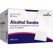 Embecta (Formerly BD) Alcohol Prep Pads, 70% Strength Isopropyl Alcohol, Box of 100 Individual Packets 4 Pack