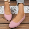 thumbnail image 5 of Viluyesy Womens Ballet Flats, Wide Width Pointed Toe Slip-On Shallow Dressy Office Flats Pink US6, 5 of 9