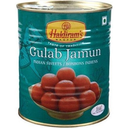 Haldiram Canned Gulab Jamun - 3.7kg - 1ct - Authentic Indian Sweet Dessert in Syrup (1ct)