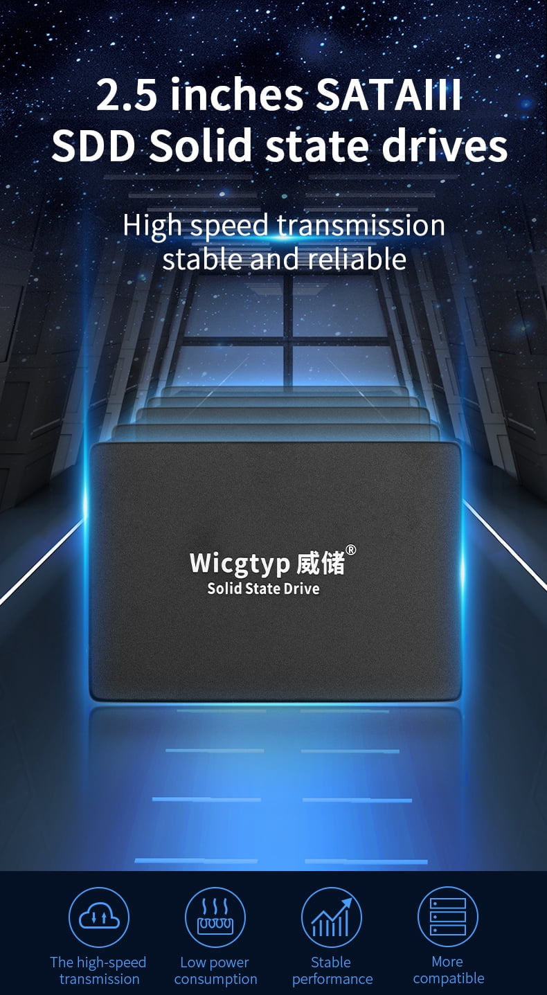 Wicgtyp SSD 1TB SATA III SATA II SATA