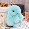 thumbnail image 1 of LLavero de conejo esponjoso para mujer, pompón de piel de conejo, baratija de juguete, llavero de bolsa, regalo de joyería, 20 colores Fivean Peluches, 1 of 2