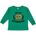 thumbnail image 3 of Inktastic My 1st Oktoberfest with Pretzel and Laurels Boys or Girls Long Sleeve Toddler T-Shirt, 3 of 5