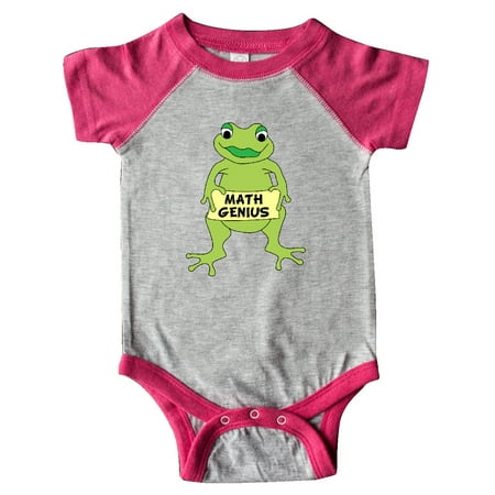 

Inktastic Math Genius Frog Gift Baby Boy or Baby Girl Bodysuit