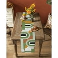 thumbnail image 5 of Table Runner Dresser Scarves 72 Inch Long, Mid Century Modern Retro Linen Dining Table Runners Abstract Boho Art Tabletop Scarf for Wedding Holiday Party Kitchen, 5 of 7