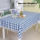 thumbnail image 5 of Mantel Midsummer Breeze Buffalo Plaid 140x220 cm azul marino, 5 of 6
