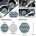 thumbnail image 6 of Uorisanigo Western Aztec 10 Pieces Cars Seat Covers Full Set with Steering Wheel Cover and Car Seat Belt Pad Cover Car Water Cup Coaster Keychains Comfortable Elastic Suitable for Cars, SUVs, 6 of 7
