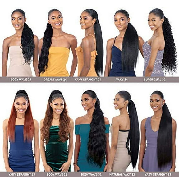 Shake N Go Organique Pony Pro Mastermix Ponytail - KING WAVE 28 (1B Off Black)