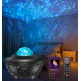 thumbnail image 1 of Star Projector, Rotating Video Cloud Projector, Remote Control Night Light, Colorful Music Player, Great for Christmas, Easter or Halloween [Energy Class E]., 1 of 5