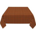 thumbnail image 4 of Square Tablecloth 60 x 60 Inch, Halloween Orange Gingham Square Tablecloths Spillproof Soil Resistant Table Cloth Kitchen Tablecover for Dining, Party, Buffet, Wedding, 4 of 8
