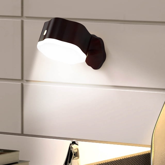 Fiudx Espejo Creativo con Luz Frontal, Protección Ocular Giratoria, Luz Nocturna Magnética, Recargable Tipo C, Brillo Ajustable, Iluminación Suave, Lámpara de Escritorio y Pared, Portátil, Varios Col