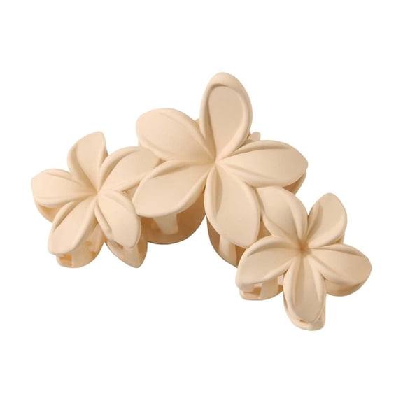 Elegant European Retro 3 Flower Frosted Petal Hair Clips High-End Hair Accessories for Sophisticated Styling