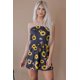 thumbnail image 3 of ABPHQTO Pelele Bandeau Estampado Floral Amarillo de Mujer con Bolsillos, 3 of 5
